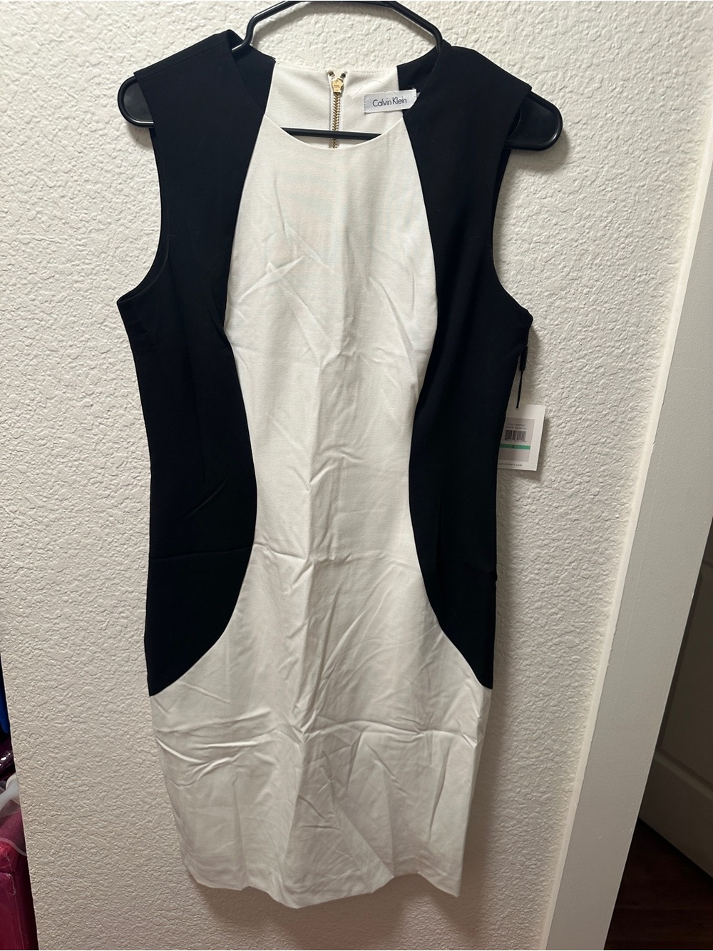 Calvin Klein Black and White Dress